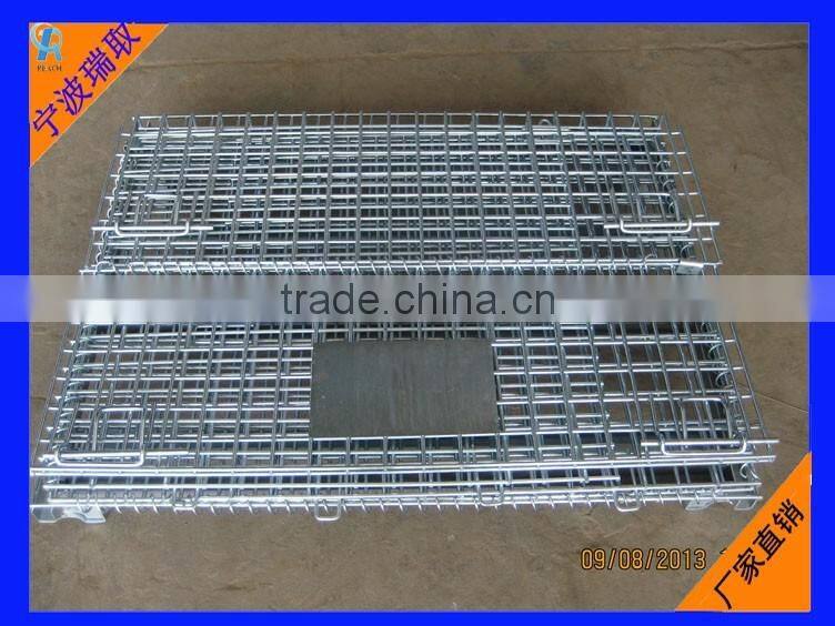 2015Warehouse folding steel roller container