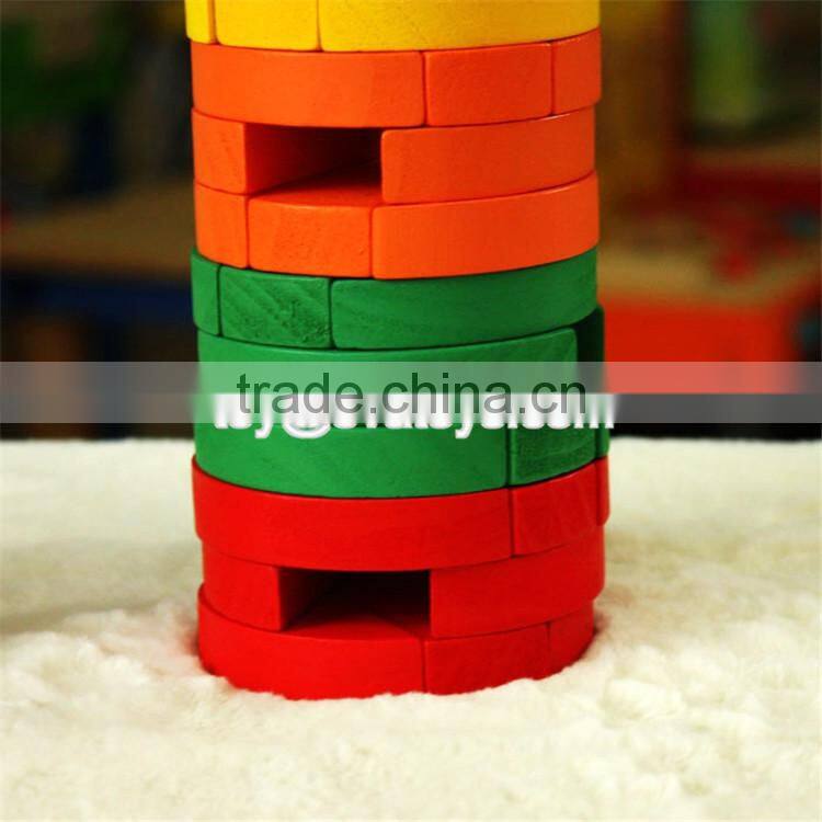 wholesale children educational wooden stacking blocks game W13D119