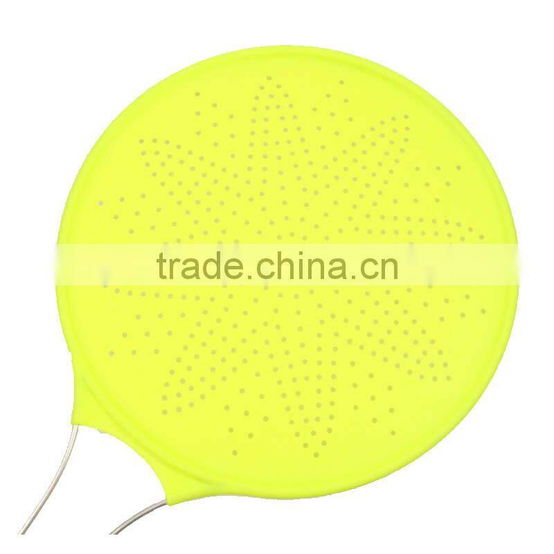 High quality silicone rubber flat colored colanders decorative colanders