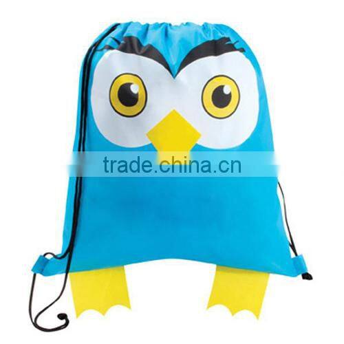 Cartoon Animal Shape Wholesale Customized Drawstring Bag,Cheap Drawstring Backpack