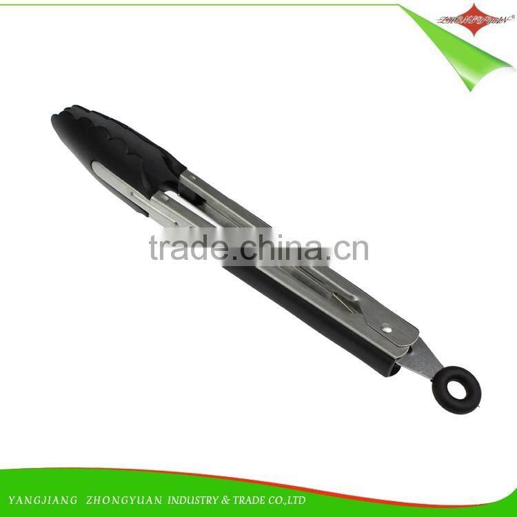 ZY-H3017 12"Kitchen and Barbecue Grill Tongs BBQ Cooking Stainless Steel Food service Tong