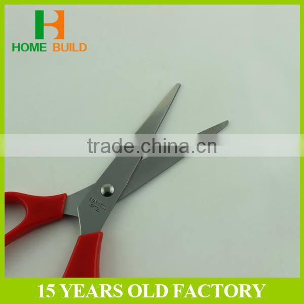 Factory price HB-S7112 red handle stainles steel tailor scissors