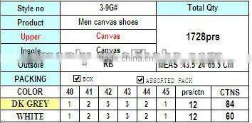 Men's canvas shoes