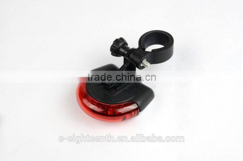 2016 hot Cycling Bicycle Bike 5 LED Red Rear Tail Back UFO 180 Round Warning Lamp Light