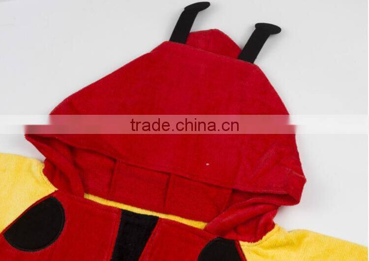 Wholesale kids Bathrobe Cartoon bathrobe with hood kids