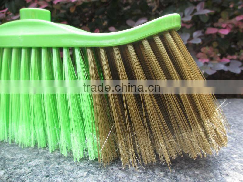 Plastic cleaning soft broom in home