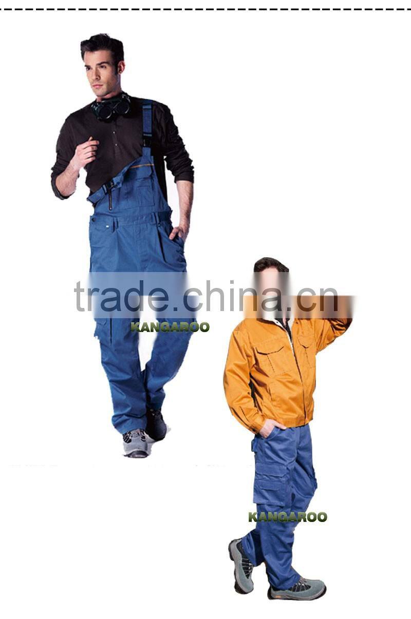 Cotton Fabric Blue Wear Rough Workwear Pants