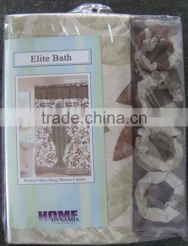beautiful printed fancy pvc shower curtain