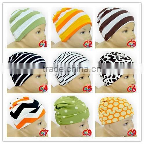 Cute Infant Milk Cow Patterns Beanie Hats Winter Cotton Baby Hats Cheap Beanie Caps Newborn Baby Knitted Hat