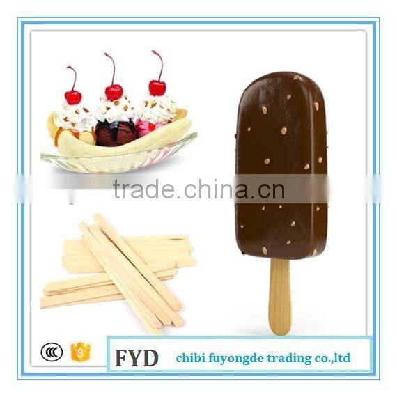 Bamboo ice cream sticks used flat bamboo stick