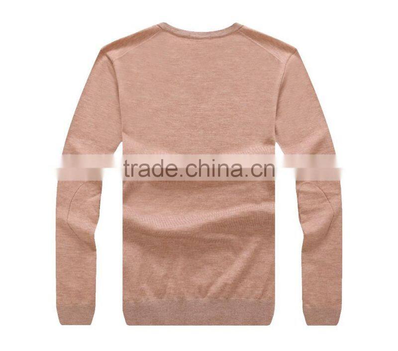 2016 classic sweater 100%wool v sharp neck