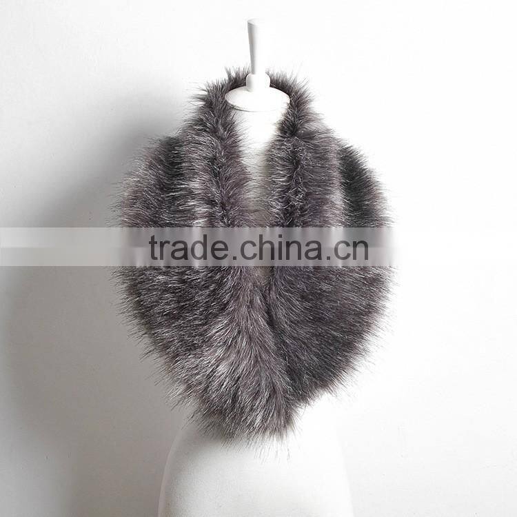 winter top sale and fashion warm lady faux fur decorative fake collar scarf