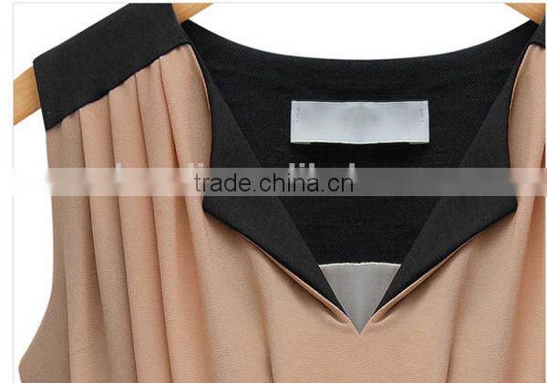HD-D78 new design OEM factory V-neck women dresses/casual short chiffon dress/party dress