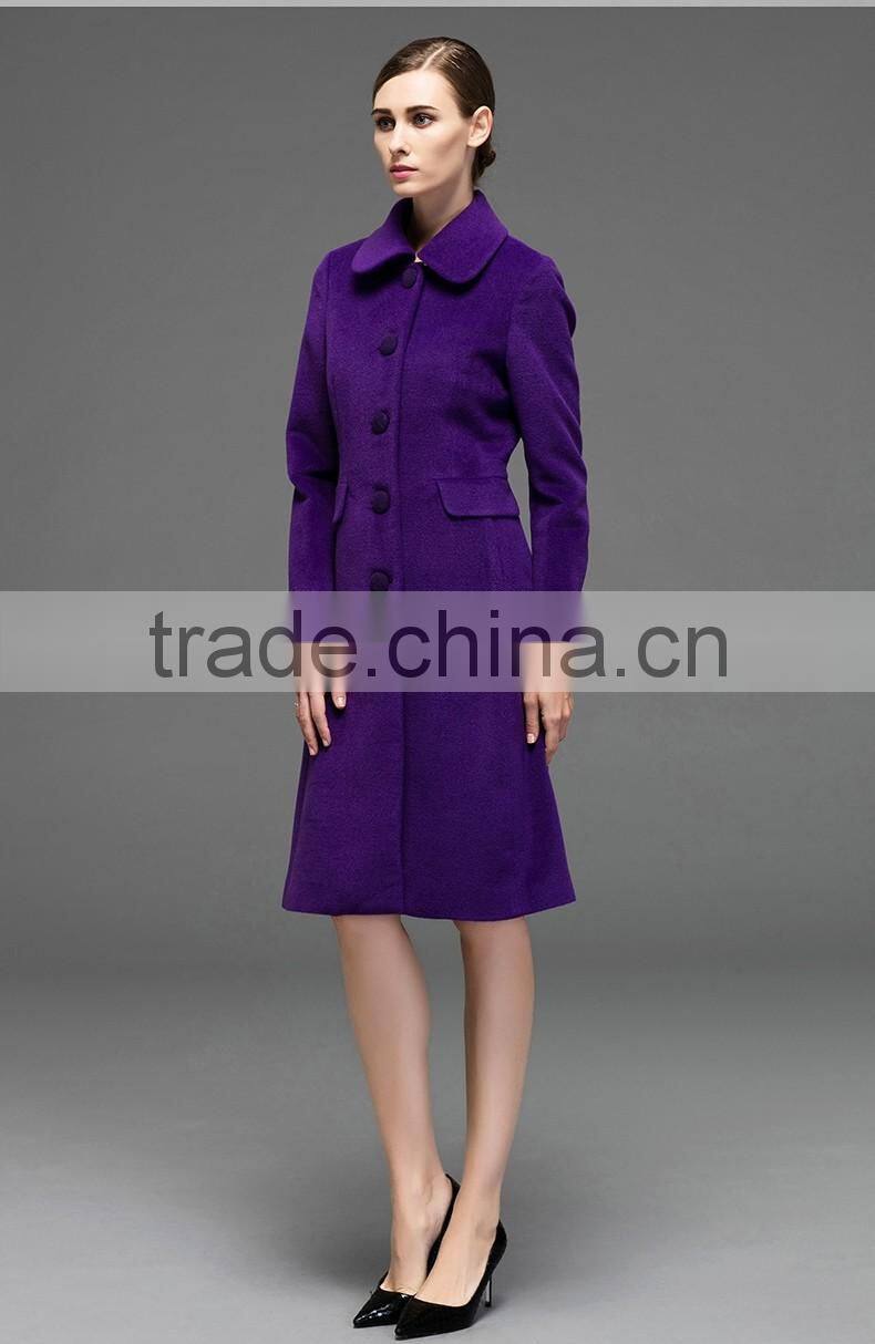 Made To Measure Women's Warm Winter Wool Overcoat Long Coat Fashion Outwear