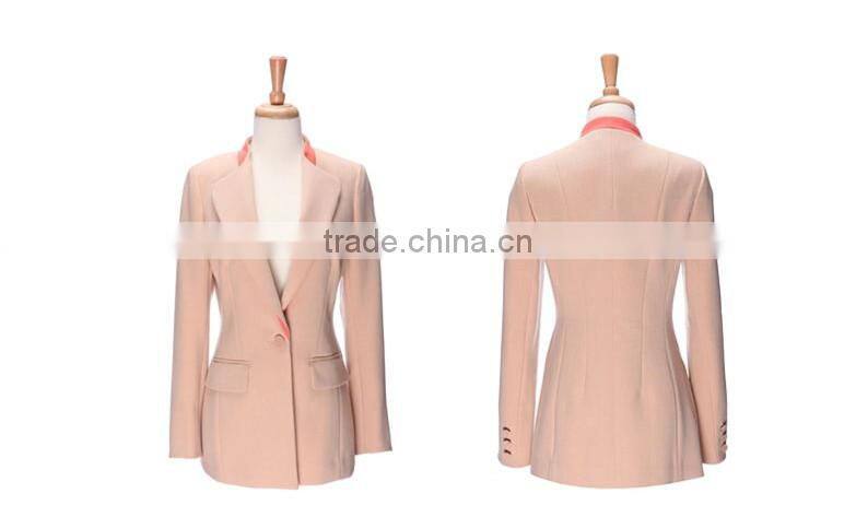 Leisure, Show Thin, Long Sleeve Short Coat Ladies Suit