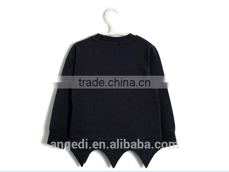 Cat pattern cool design wholesale kids custom made pullover sweatshirt hoodies