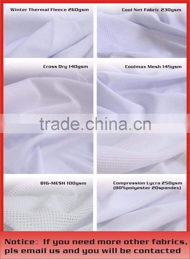 Professional custom made dye sublimation printing sports loose top running shirt