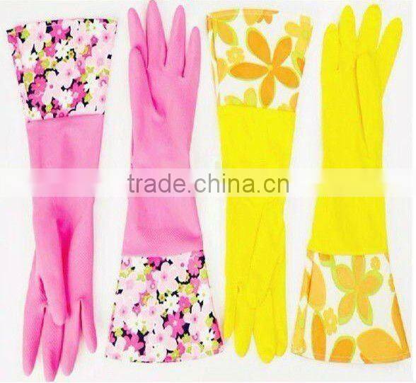 comfortable household latex gloves kitchen gloves