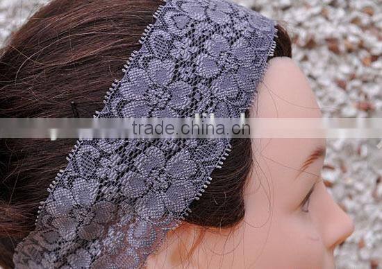 Fashion white HOT popular cotton spring lace hairband