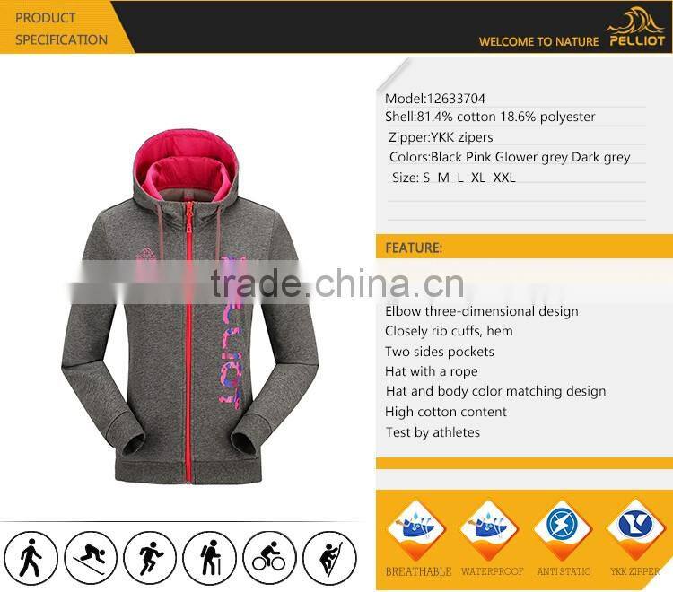 2017 spring new popular sport coats with colored zippers outdoor cardigan