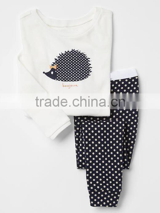 Girls pajama with checked pant