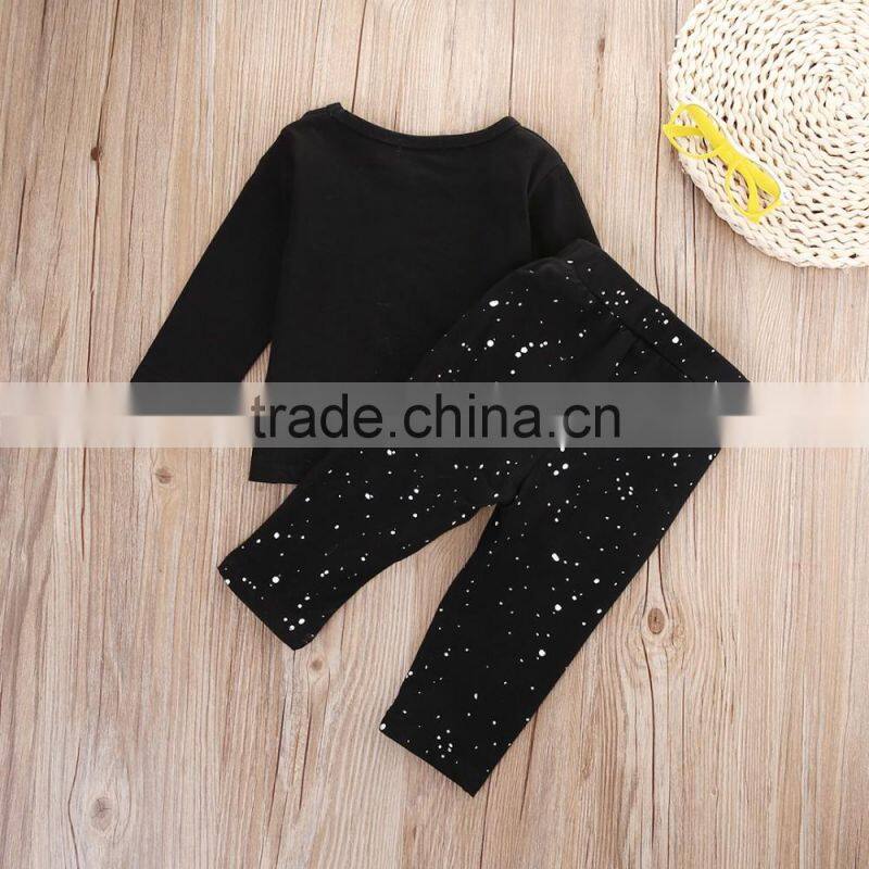 Newborn Baby Boy Sweater Designs Long Sleeve Cotton Printed Tops T-shirt+Long Pants