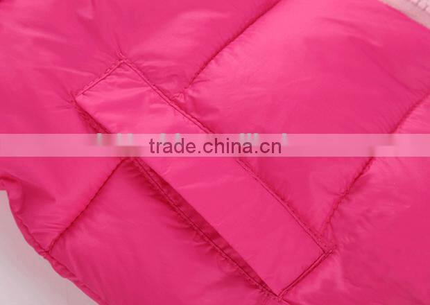 custom made new design casual children kids 3 pcs winter clothing sets(jacket+vest+pants)