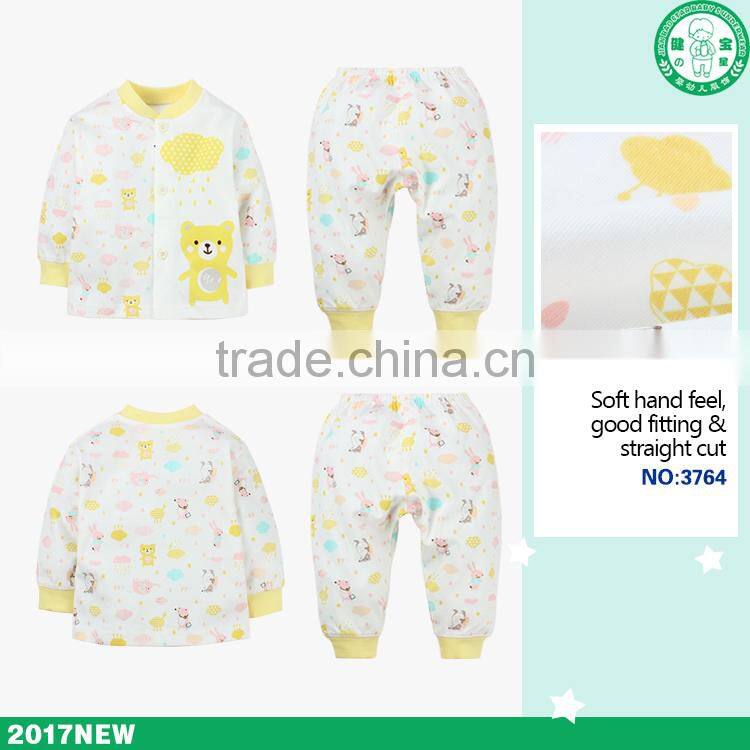 2017 new design 2 pcs children clothing high quality cheap price kids garment