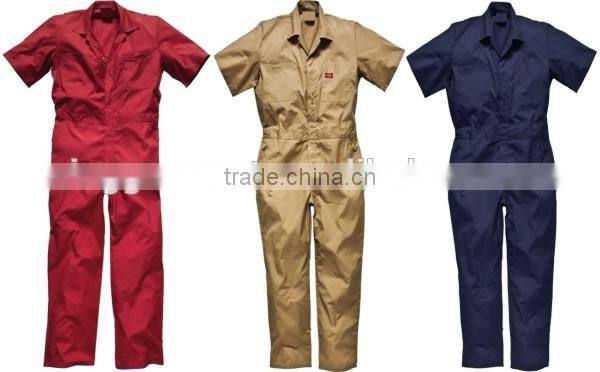 Construction Factory Work Uniform Short Sleeve Button Up Shirt