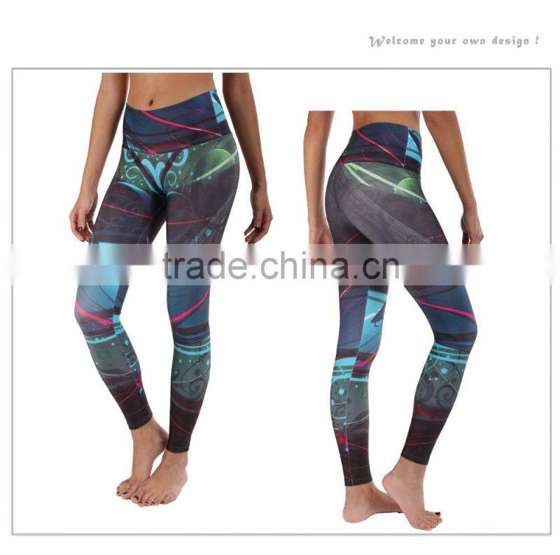 2016 yoga long leggings nylon tight yoga pants for women