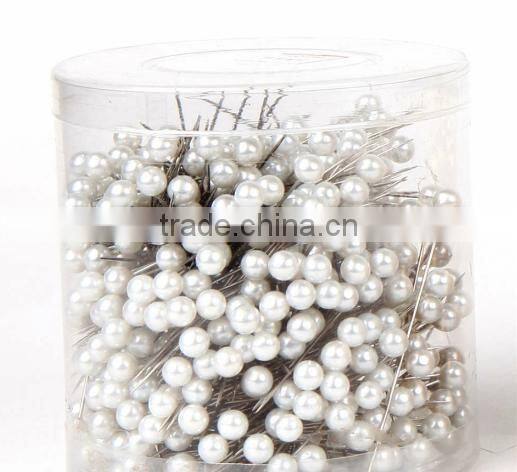 2015 new design colorful pearl head pins