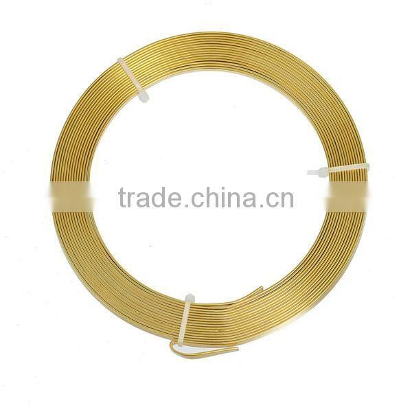 Wholesale Gold Plated 5mm Aluminum Beading Wire Thread Cord