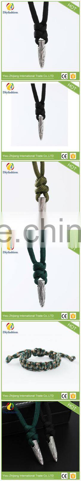 New hot simple retro bullet shape rope necklace and bracelet