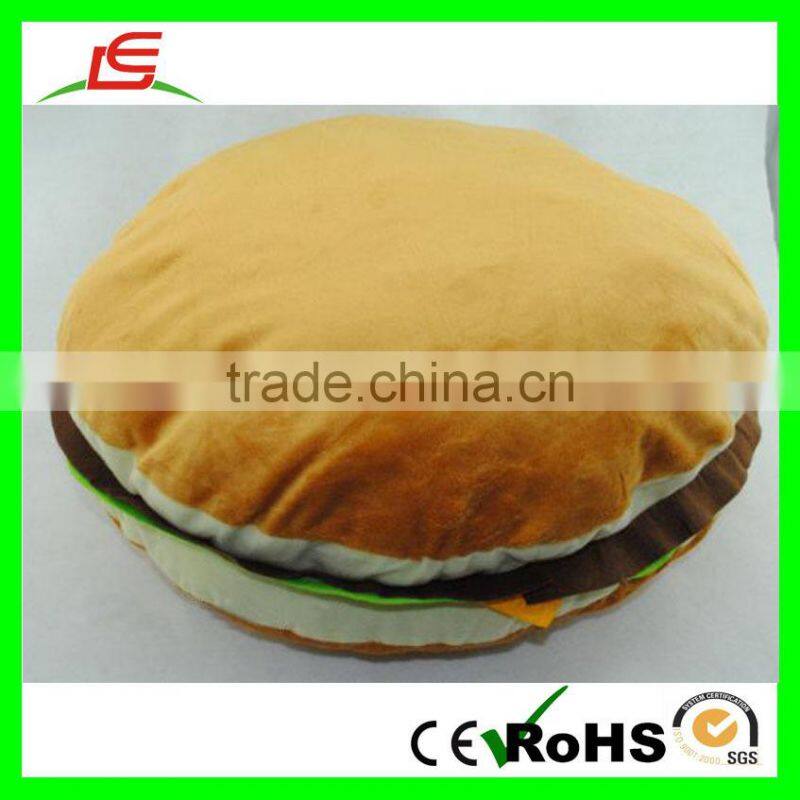E401 38 * 16 cm Seems Yummy Soft Stuffed Pillow Plush Hamburger Cushion