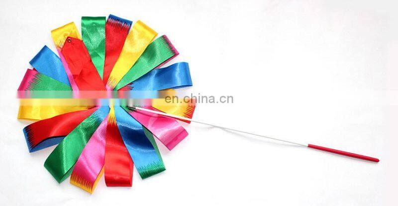 Colorful rhythmic gymnastic ribbons,playing ribbons for kids