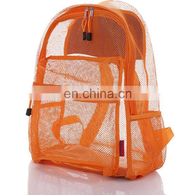 Large Clear Custom Mesh Backpack For Kids Men Women