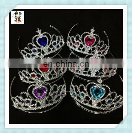 Cheap Plastic Girls Fancy Dress Ruby Princess Party Tiaras HPC-0798