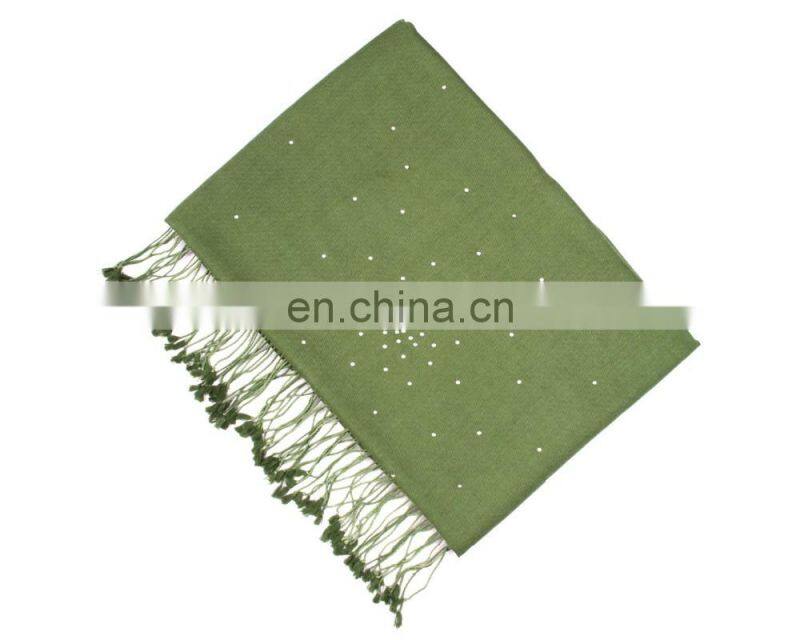 Silk Pashmina wool shawls with crystal 2016