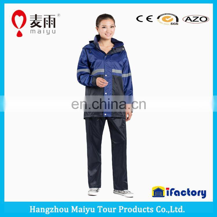 Maiyu 190T polyester 0.2mm waterproof pants rain pants for adults