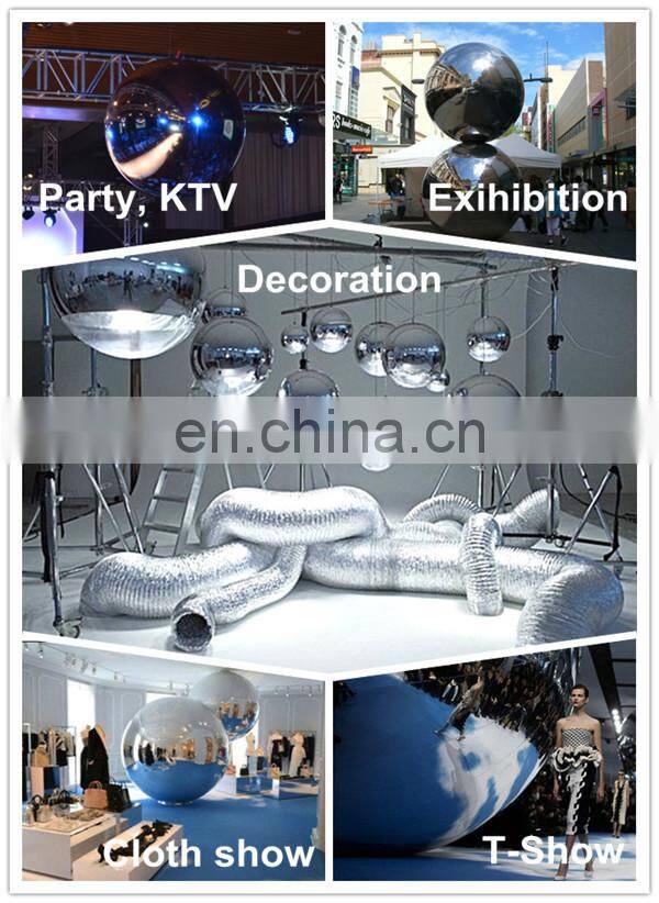 Advertising Inflatable Mirror Sphere Decor / Inflatable Mirrorball For Club / Disco Inflatable Sliver Ball