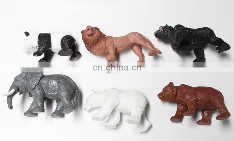 DIY hollow PVC zoo animal plastic toy for kids