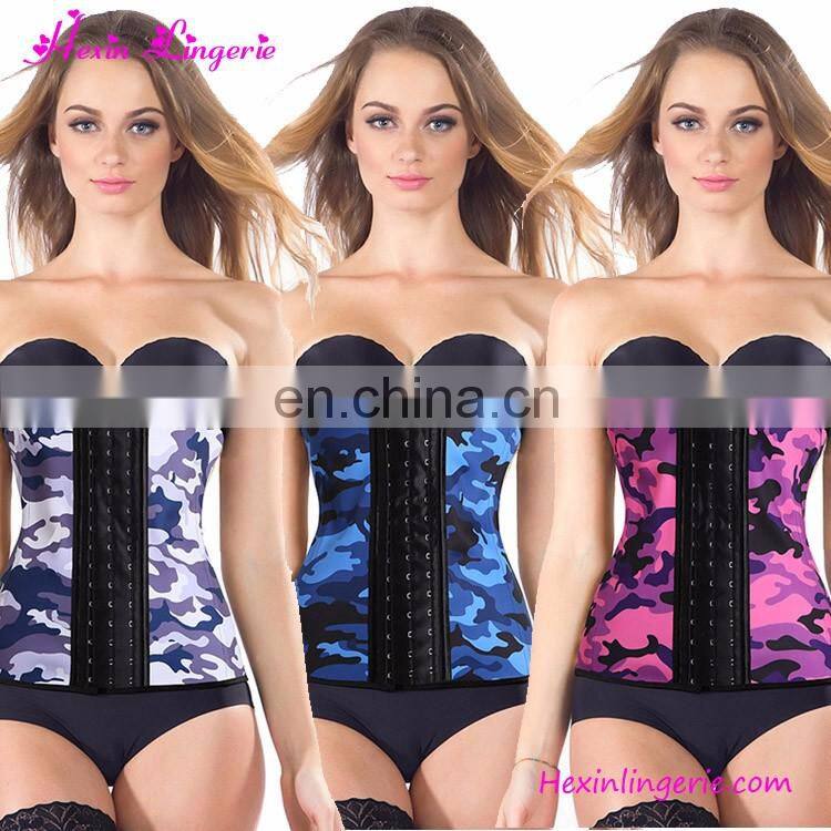 Wholesale Oem Women Slimming 6 Steel Bone Latex Trainer Cincher Neoprene Waist Trimmer