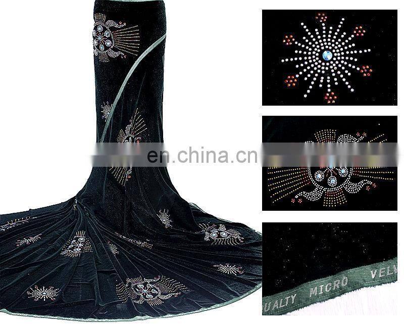 2014 austrian heavy swiss velvet lace fabric for wedding party