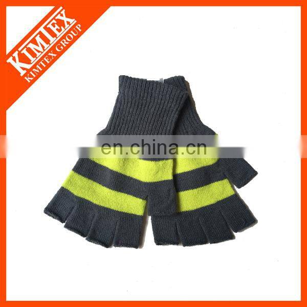 Polyester winter fleece customized gloves with your logo