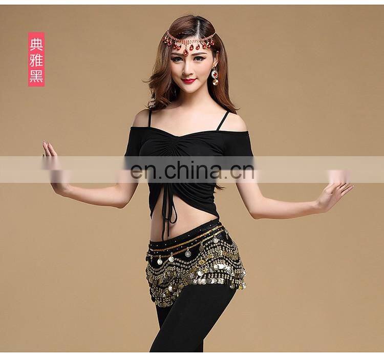 S-3091 Special design modal sexy belly dance crop top