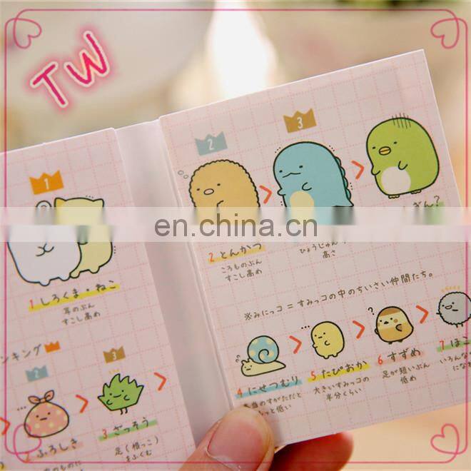 import school stationery professional custom high quality colorful paper printed cartoon letter shaped sticky notes for kids