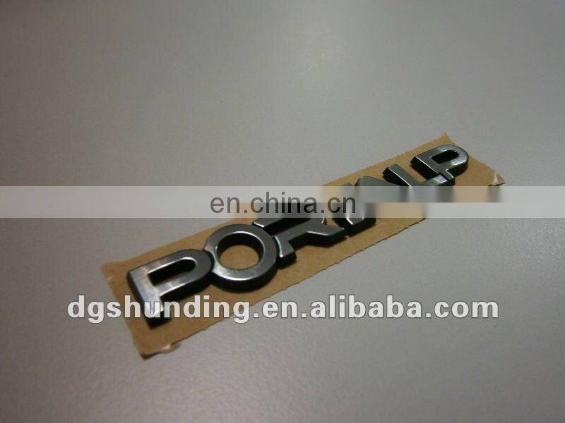 China Factory Cheap dongguan high quality 3d car sticker with chromed color