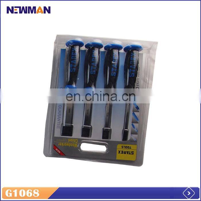 Professional Manufacturer Carbon Steel Head Oem 4 Pcs Wood Chisel Set