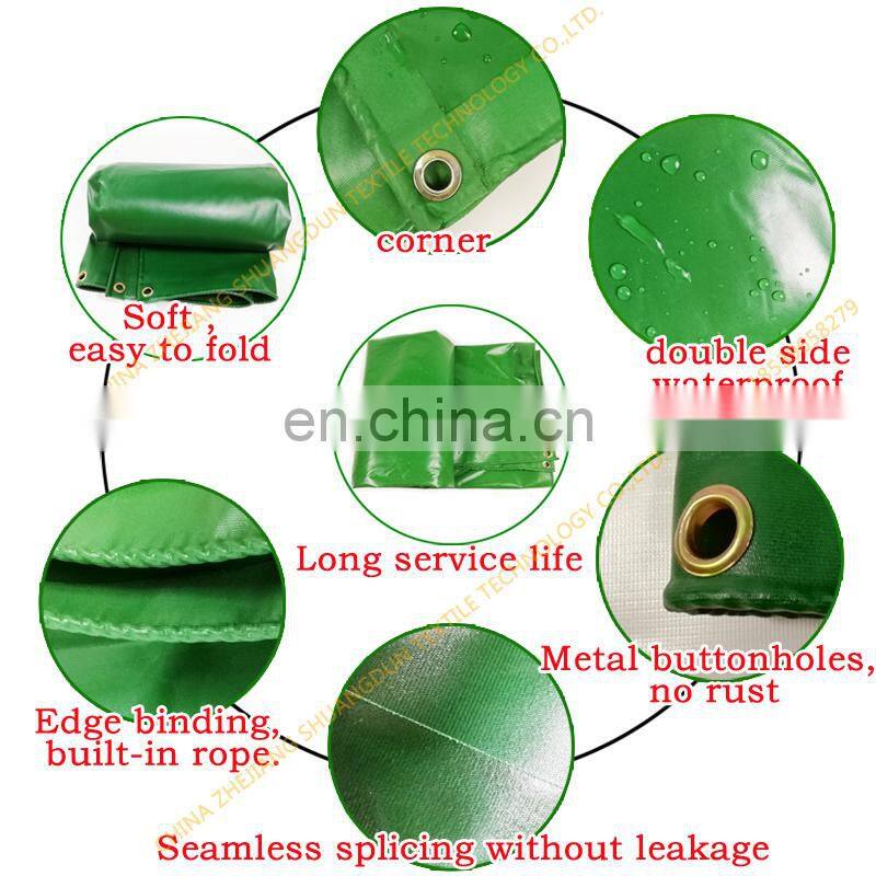 Waterproof canvas outdoor cover cloth truck cover cloth green yellow and blue all kinds of colors.
