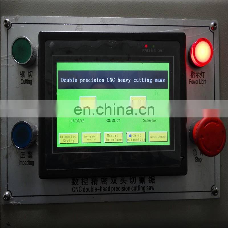 cut-off saw/Aluminum and plastic profiles clamping and cutting /Double head cutting saw for plastic profile